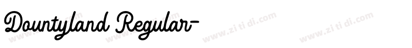 Dountyland Regular字体转换